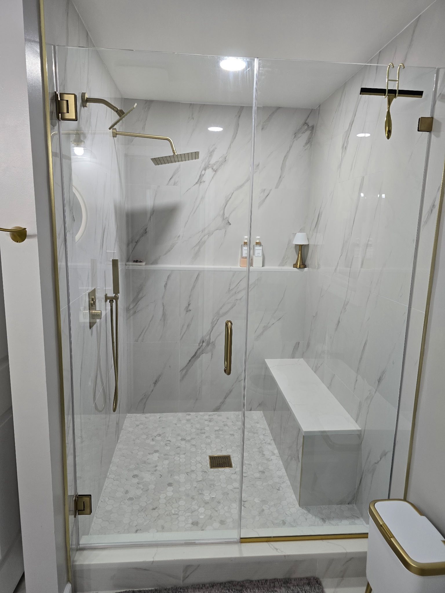 Bathroom renovation improving space with refreshed design and updated materials